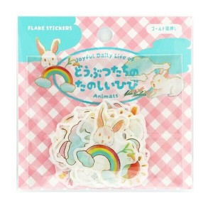 WORLD CRAFT Washi Tape Rabbit Flake sticker