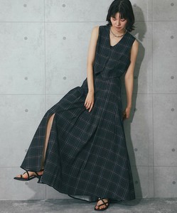 裙子 裙子 背心款 格子图案