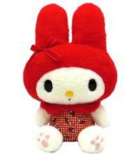 【先行受注】赤チェックシリーズ　ぬいぐるみSサイズ　マイメロディ　サンリオキャラクターズ　予約〆8/22