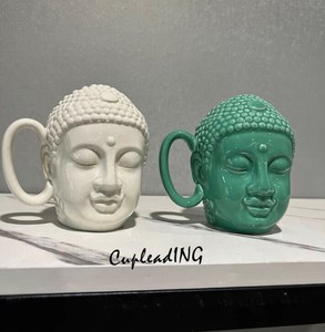 シーズン商品 大仏マグカップ 仏頭カップ 水カップ 洗練された 陶磁器カップ
