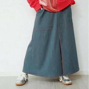 裙子 女士 下装 2025年 牛仔裙 缝线/拼接 秋冬新品 秋冬