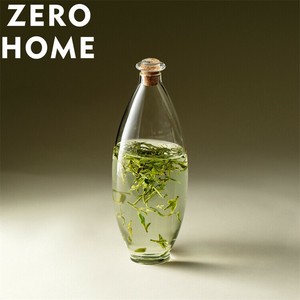 北欧風 850ml 耐熱ガラス瓶 冷泡・熱泡対応 多機能密封 酒器/冷蔵庫用水瓶