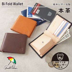 NEW!!【アーノルド・パーマー×栃木レザー財布】二つ折り財布