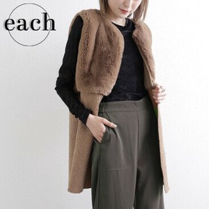 売り切り【数量限定】【each新作】ファー×ボアベスト each東京