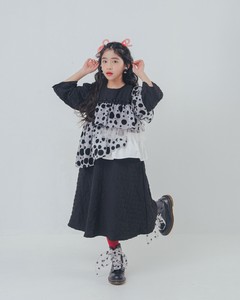 【unica】　シャワードットレイヤードワンピース　KIDS　S-XL（115-155cm）