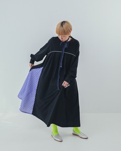 【unica】　パネル配色カラーAラインワンピース　LADIES