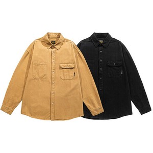 P22734 メンズ   ワイシャツ 2025秋新作 ファッション カジュアル 無地 レトロ 日系