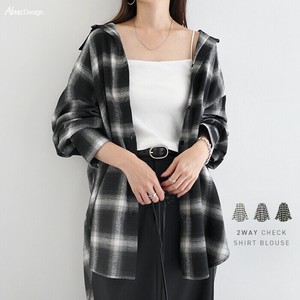 2way チェック シャツ ブラウス キャミソール ビスチェ
