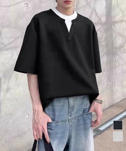 国内即納 半袖Tシャツ メンズ 重ね着風カットソー