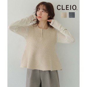 Vest/Gilet CLEIO Front/Rear 2-way Ribbed Knit Bustier [A/W NEW]