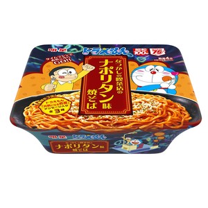 明星 ドラえもん なつかしの黄色いカレーヌードル&ナポリタン味焼そば