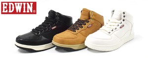 【25AW】【EDWIN】 レディース防水ハイカットスニーカー