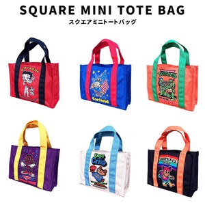 SQUARE MINI TOTE BAG スクエア ミニ トートバッグ Betty Boop GARFIELDドリンクホルダー 水筒