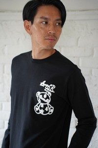 【ユニセックス】46105【LUXE/R】　ベアー柄ネオン刺繡Tシャツ（RMS）