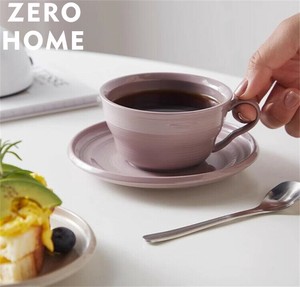 家庭用磁器ティーカップ　アフタヌーンティーセット　シンプルデザイン（咖啡カップ＆ソーサー付き）