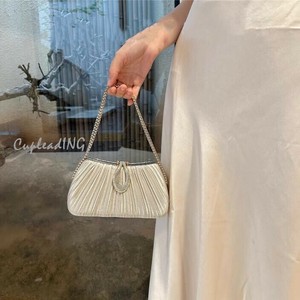 ＜SALE＞INSスタイル サテン製フォーマルバッグ ハンドトート＆ショルダー対応