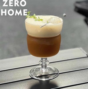 【レトロ調】ステムグラス for アイスアメリカーーノ・ラテ カフェ風仕立てに