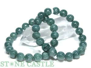 ☆高品質☆【ブレスレット】グアテマラ産青翡翠 (3A) (約10mm) (鑑別済) 【天然石 パワーストーン】