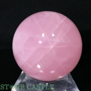 ☆一点物☆【置き石】丸玉 マダガスカルスターローズ (EX) 約58mm No.45 【天然石 パワーストーン】