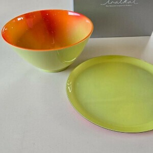 iroikoi カフェオレボールセット　鶴仙渓（かくせんけい）　【山中漆器】