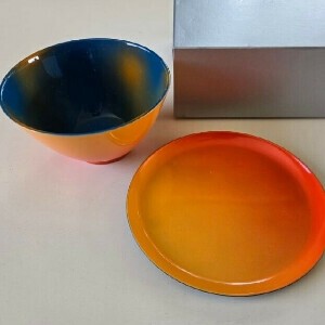 iroikoi カフェオレボールセット　晩夏　【山中漆器】