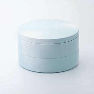 iroikoi 5.5丸二段重　雪景色　【山中漆器】