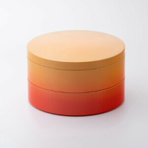 iroikoi 5.5丸二段重　晩夏　【山中漆器】