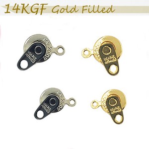 アメリカ製14KGF ゴールドフィルド  ニューホック【1個売り】　ゴールド、シルバー　ハンドメイド DIY