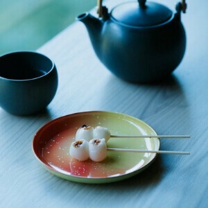 iroikoi 5．0丸　皿　鶴仙渓（かくせんけい）　【山中漆器】