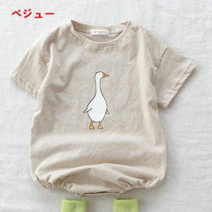 乳幼児Tシャツ ボディスーツ ラウンドネック  半袖 無地 快適   MBQ2819