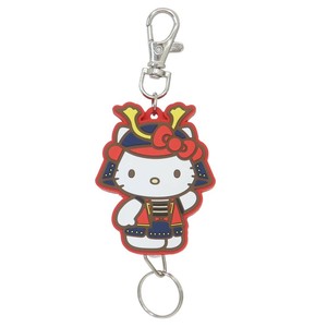 【キーホルダー】ハローキティ ラバーリールキーホルダー 将軍