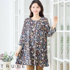 2025年新商品 T 恤/上衣 植物 花朵 L尺寸 长衫
