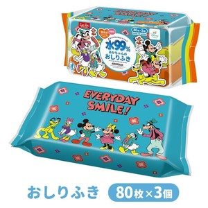 レック(LEC) おしりふき 80枚×3個 ミッキー＆フレンズ／ディズニー