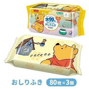 レック(LEC) おしりふき 80枚×3個 くまのプーさん／ディズニー