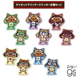 【全5種セット】 モンスターハンター×ケロロ軍曹 グリッターステッカー アニメ モンハン グッズ MKRSET
