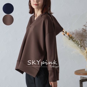 【WEB限定特別価格】サイドスナップボタンVネックダンボールパーカー　セール　SKYpink東京