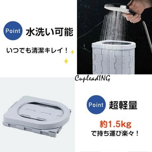 ≪予約商品≫早い者勝ち 折り畳み式簡易トイレ 12回分凝固剤付き 超軽量 携帯用防災グッズ アウトドア用