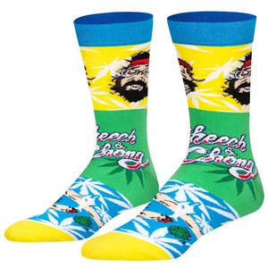 【ODD SOX（オッド ソックス）】クルー ソックス LARGE FEET CHEECH & CHONG MASH-UP OS-SOC-M-35973MONCD