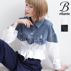【9/29再入荷】デニムドッキングブラウス アウター　2025aw　BRILLANTE東京（200248）
