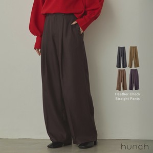 【予約販売/9月中旬納期】杢チェック ストレートパンツ 2025新作 A/W