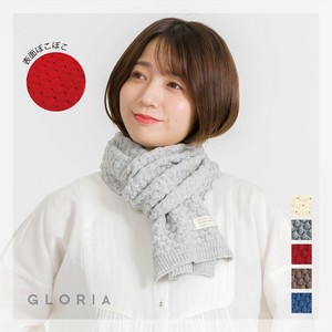 【2025秋冬新作9月入荷】【予約販売】ぽこぽこマフラー　婦人　レディース　防寒　あったか