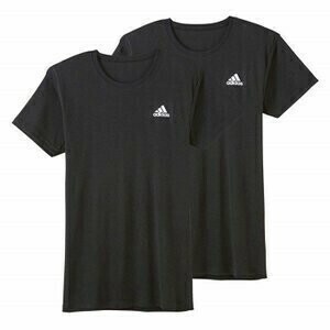限定数特価【グンゼ】adidas　ジュニアクルーネックTシャツ2枚組