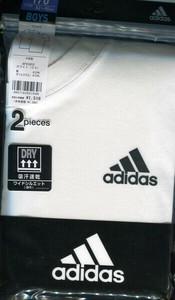 限定数特価【グンゼ】adidas2枚組子供Tシャツ