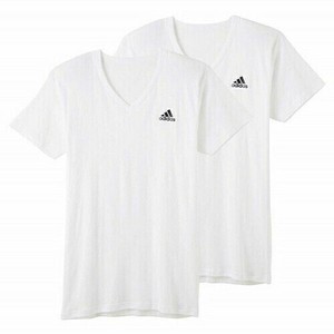 限定数特価【グンゼ】adidas　ジュニアVネックTシャツ2枚組