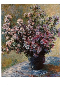 ポストカード アート モネ「花瓶の花」105×148mm 名画 郵便はがき 2025新作
