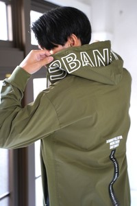 【ユニセックス】46138【LUXE/R】撥水加工　ストレッチナイロン布帛　ZIPパーカー　（RMS）