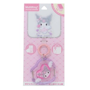 【スマホアクセ】クロミ マルチリングプラス クリアカラビナ付き