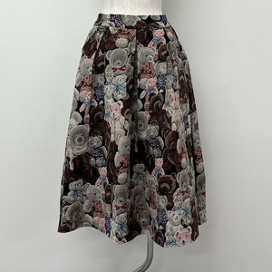 クマ柄ゴブラン織りスカート