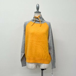 カシミヤバイカラーニット