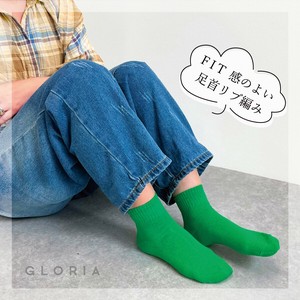 【2025秋冬新作9月入荷】【予約販売】無地リブショート丈ソックス　靴下　レディース　婦人